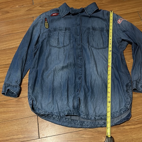 Love & Legend Patched Denim Shirt - Picture 4 of 8